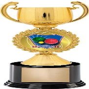 Crown Awards Bocce Ball Trophies with Custom Engraving, 7.25" Personalized Bocce Ball Trophy On Deluxe Round Base 10 Pack