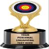 Crown Awards Archery Trophies with Custom Engraving, 7.25" Personalized Archery Target Bullseye Trophy On Deluxe Round Base 50 Pack view 1