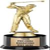 Crown Awards Golf Trophies with Custom Engraving, 7.25" Personalized Male Golfer Award Trophy On Deluxe Round Base 10 Pack view 1