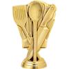 Crown Awards Cooking Trophies with Custom Engraving, 7.25" Personalized Gold Chef Hat Cooking Competition Trophy On Deluxe Round Base 10 Pack view 2