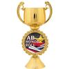 Crown Awards AB Honor Roll Trophies with Custom Engraving, 7.25" Personalized AB Honor Roll Trophy On Deluxe Round Base 50 Pack Prime view 2