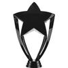 Crown Awards Black Star Trophies with Custom Engraving, 7.25" Personalized Black Star Trophy On Deluxe Round Base 10 Pack view 2