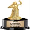 Crown Awards Beauty Queen Trophies with Custom Engraving, 7.25" Personalized Beauty Queen Waving Pageant Trophy On Deluxe Round Base 10 Pack view 1