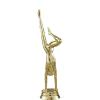 Crown Awards Gymnastics Trophies with Custom Engraving, 7.25" Personalized Gold Gymnast Trophy On Deluxe Round Base 10 Pack view 2