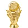Crown Awards Basketball Trophies with Custom Engraving, 7.25" Personalized Gold Basketball Fireball Trophy On Deluxe Round Base 10 Pack view 2