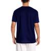 simcotic Big and Tall Workout Shirts for Men, Quick Dry Workout T Shirts, Gym Running Athletic Moisture Wicking Shirts Short Sleeve Tee Navy Blue L view 2