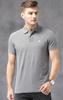 AEROPOSTALE Men's Solid Uniform Logo Rugby Polo Shirt (Large, Heather Grey 053) view 2