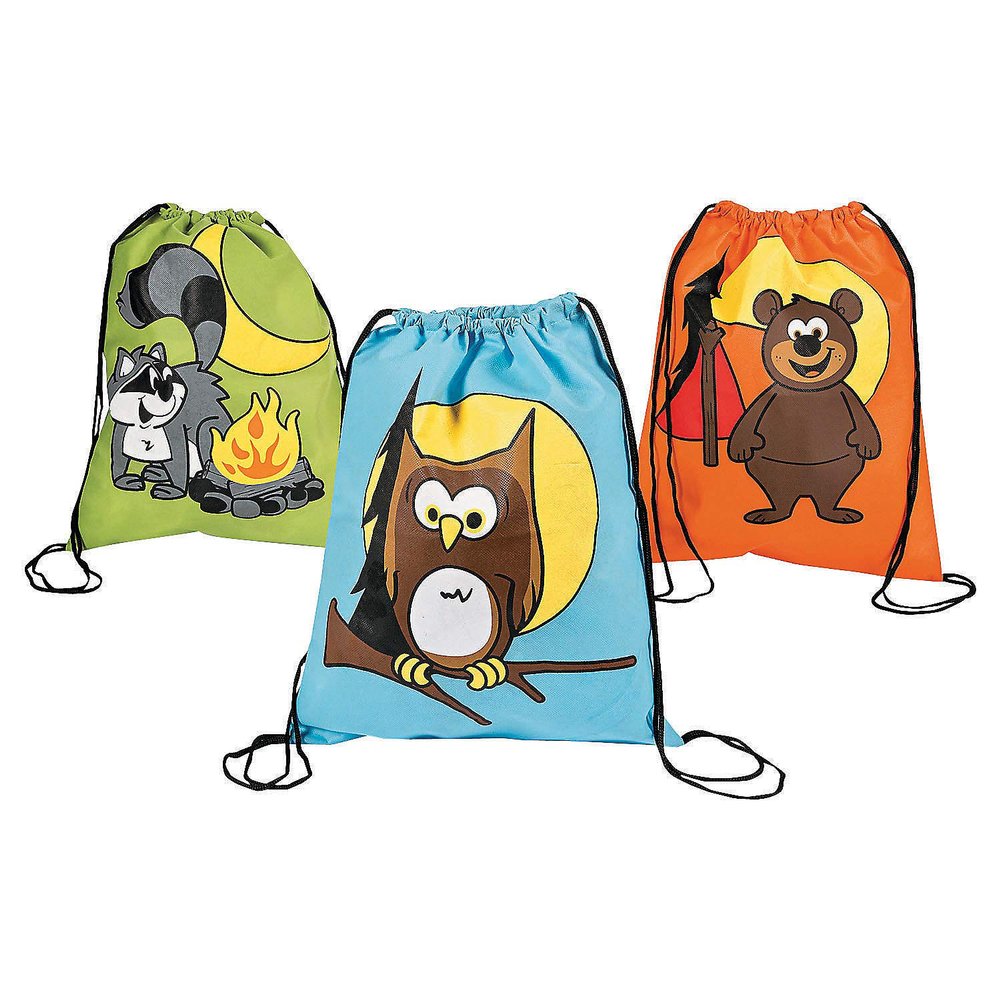 Fun Express - Camp Adventure Pnw Backpack for Birthday - Apparel Accessories - Totes - Novelty Backpacks - Birthday - 12 Pieces