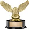 Crown Awards Eagle Trophies with Custom Engraving, 7.25" Personalized Gold Soaring Eagle Trophy On Deluxe Round Base 50 Pack Prime view 1
