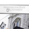 M. LA HART Washington State University Polished Pewter 8x10 Picture Frame view 2