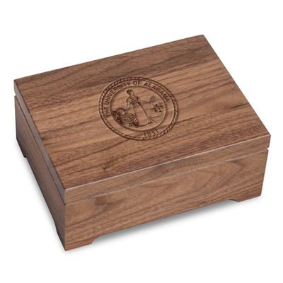 M. LA HART University of Alabama Solid Walnut Desk Box