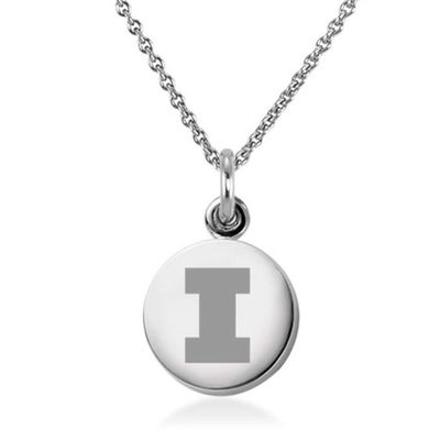 M. LA HART University of Illinois Necklace with Charm in Sterling Silver