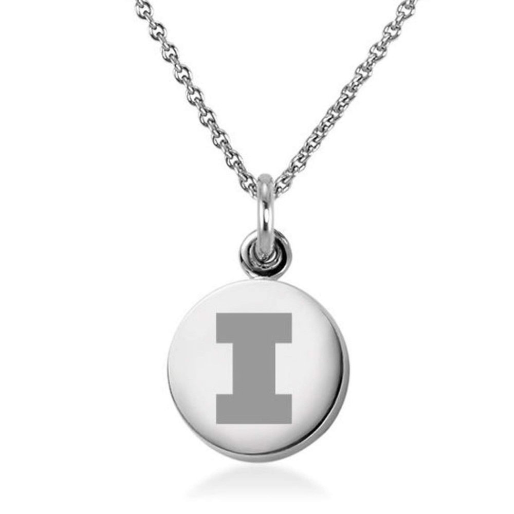 M. LA HART University of Illinois Necklace with Charm in Sterling Silver
