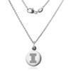M. LA HART University of Illinois Necklace with Charm in Sterling Silver view 2