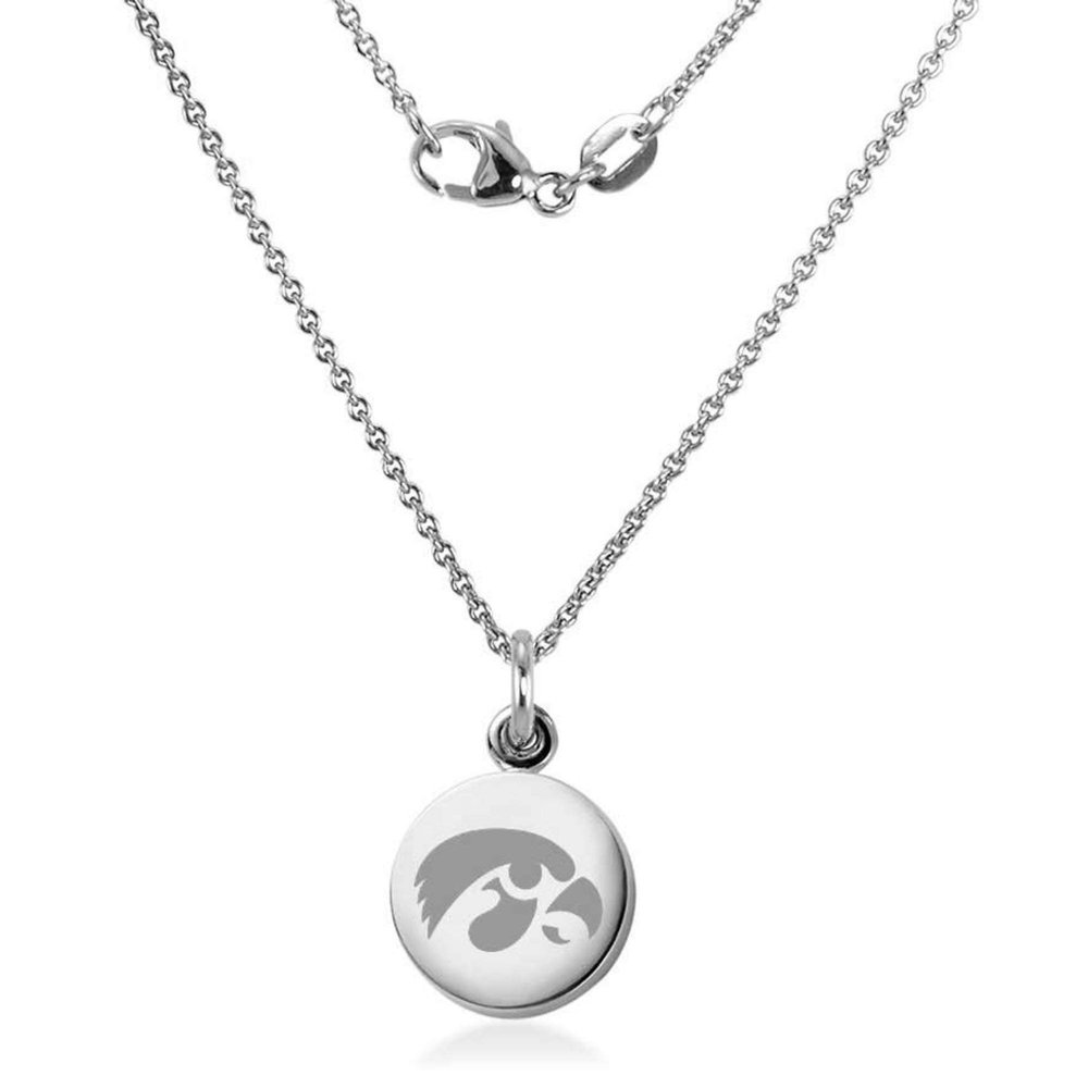 M. LA HART University of Iowa Necklace with Charm in Sterling Silver