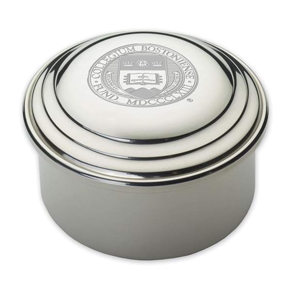 M. LA HART Boston College Pewter Keepsake Box