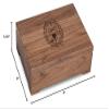 M. LA HART Georgetown University Solid Walnut Desk Box view 3