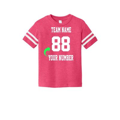 Customized Toddler Jersey Personalized with Your Name and Team Number (Vintage Hot Pink, 4T)