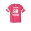 Customized Toddler Jersey Personalized with Your Name and Team Number (Vintage Hot Pink, 4T) view 1