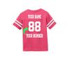 Customized Toddler Jersey Personalized with Your Name and Team Number (Vintage Hot Pink, 4T) view 2
