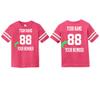 Customized Toddler Jersey Personalized with Your Name and Team Number (Vintage Hot Pink, 4T) view 3