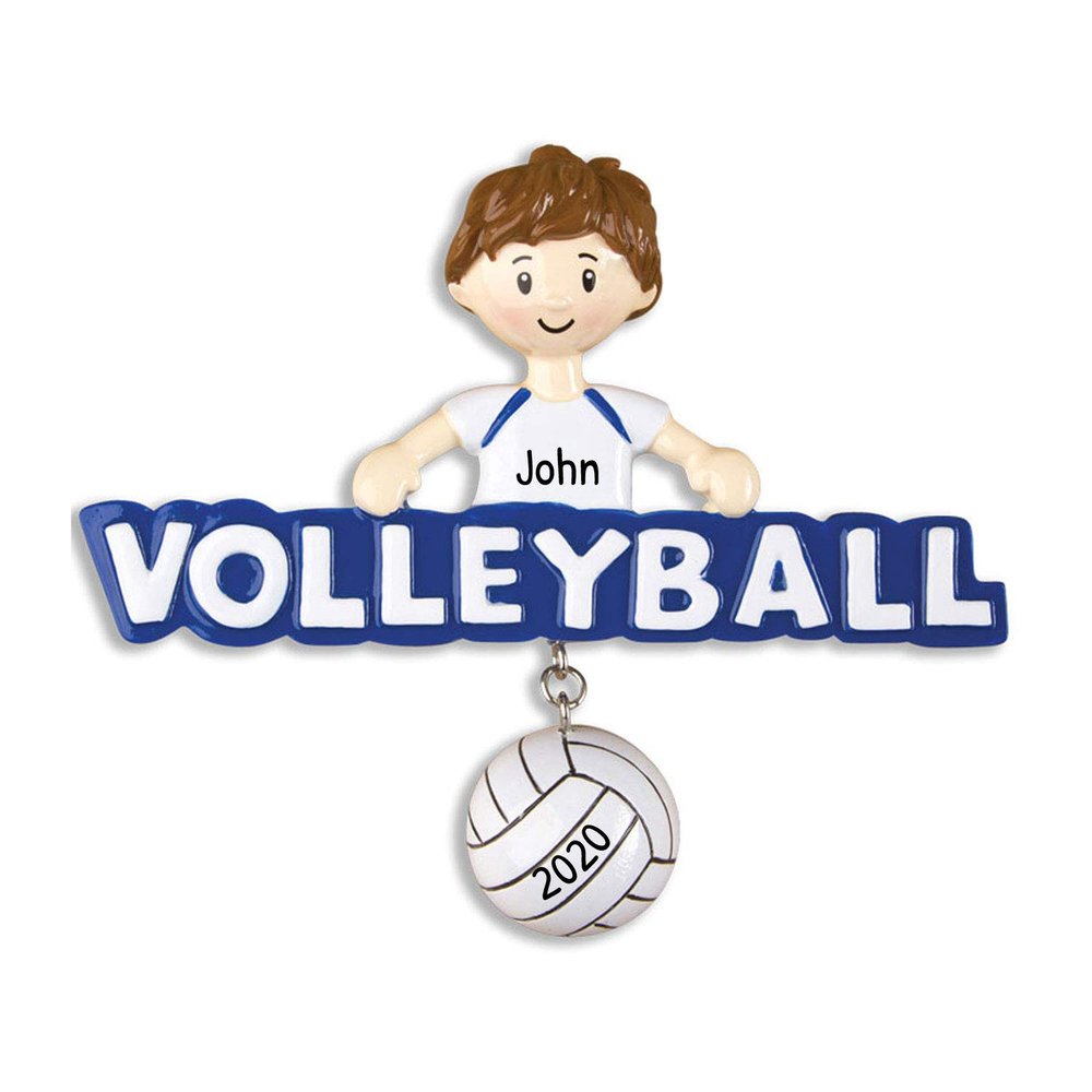 Personalized Volleyball Ornaments for Christmas Tree - Volleyball Gifts, Coach Gift, Decorations, Gifts for Players - Boy Word Free Customization