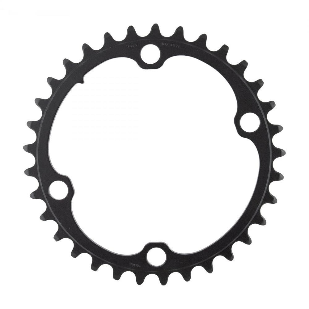 SRAM Force 2x12-Speed Inner Chainring - 33t, 107 BCD, 4-Bolt, Blast Black, for Use with 46t Outer