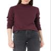 Amazon Essentials Women's Lightweight Mockneck Sweater (Available in Plus Size), Burgundy, Large view 1