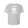 Customized Toddler Jersey Personalized with Your Name and Team Number (Vintage Heather, 2T)