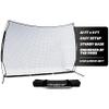 PowerNet Portable Sports Net for Protection, Soccer, Lacrosse & Volleyball Rebounder, Softball Baseball Net, Basketball Net, Indoor Outdoor Safety Net, Backyard & Garage Backstop (12 x 9 FT, Black) view 1