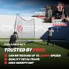 PowerNet Portable Sports Net for Protection, Soccer, Lacrosse & Volleyball Rebounder, Softball Baseball Net, Basketball Net, Indoor Outdoor Safety Net, Backyard & Garage Backstop (12 x 9 FT, Black) view 2