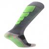 PreSox Unisex Sports Thicken Cushion Knee High Socks with Rubber Dots for Baseball/Soccer/Futbol Shinguards (GREY GREEN)