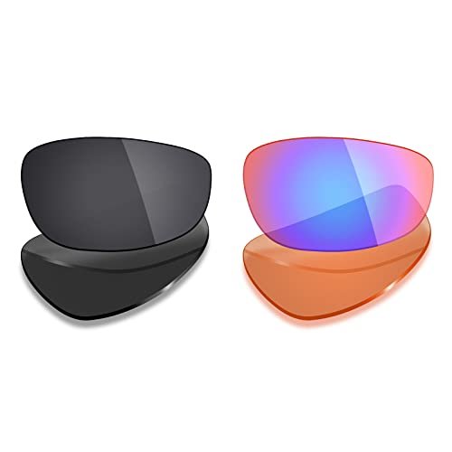 Mryok 2 Pair Polarized Replacement Lenses for Oakley Split Jacket Sunglass - Options