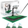 WINNER SPIRIT Real Swing 300 Golf Swing & Hitting Trainer, True Impact, Checking Path After Swing Practice Mat Groover Training Aid, Height Adjustable (Real Swing 300) view 1