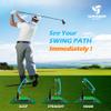 WINNER SPIRIT Real Swing 300 Golf Swing & Hitting Trainer, True Impact, Checking Path After Swing Practice Mat Groover Training Aid, Height Adjustable (Real Swing 300) view 3