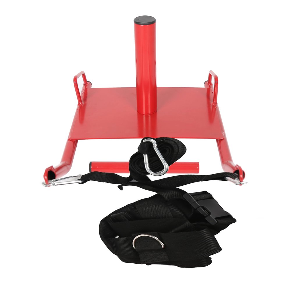 7BLACKSMITHS Power Speed Sled w/Harness&Padded Weighted Drag Sport Training Running Football Sled for Fitness Strength Training and Athletic Exercise