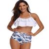 Family Matching Swimwear - Fancy Mother and Daughter Swimwear Family Matching Swimsuit Girls Swimwear (128, Blue) view 1