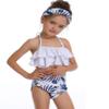 Family Matching Swimwear - Fancy Mother and Daughter Swimwear Family Matching Swimsuit Girls Swimwear (128, Blue) view 2
