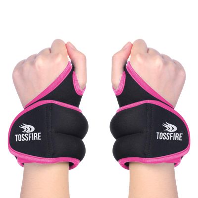 1 Pair Wrist Weights Set 2lb (1lb Each) with Hole for Thumb and Thumb Lock Design for Man Women, Great for Running Weightlifting Training Gymnastic Aerobic Jogging