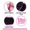 1 Pair Wrist Weights Set 2lb (1lb Each) with Hole for Thumb and Thumb Lock Design for Man Women, Great for Running Weightlifting Training Gymnastic Aerobic Jogging view 4
