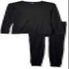 Amazon Essentials Men's Thermal Waffle Knit Long Johns Underwear Set for Cold Weather, Black, X-Small view 1