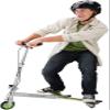 Razor PowerWing DLX Caster Scooter - Silver/Blue view 2