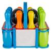 Idena 40116 Bowling Game Set XXL, Bowling for Children, 10 Plastic Cones and 2 Balls, for Home or Garden, Approx. 20 x 20 x 30 cm view 2