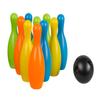 Idena 40116 Bowling Game Set XXL, Bowling for Children, 10 Plastic Cones and 2 Balls, for Home or Garden, Approx. 20 x 20 x 30 cm view 3