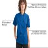 ChefUniforms.com Women's Lightweight Chef Jacket Short Sleeve - Tailored Fit Kitchen Uniform, Breathable Professional Culinary Workwear, Pen Pocket view 3