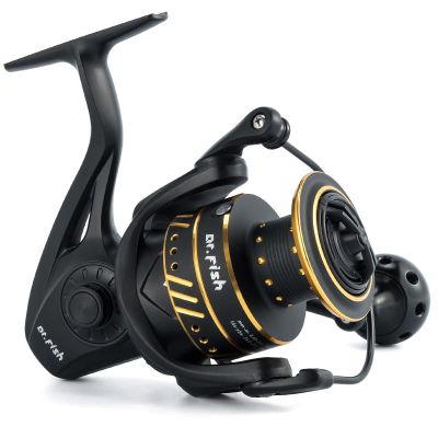 Dr.Fish Saltwater Spinning Reel, Graphite Body, CNC Aluminum Spool and Handle, 9+1 Ball Bearings, 25LB Carbon Fiber Drag, Freshwater Fishing Surf Casting Offshore Reel PL3000