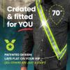 MOONSASH XL Reflective Sash for Night Walking | Replaces Reflective Vest Safety Vests & Reflective Running Vest | Perfect Reflective Running Gear | A Must Walking at Night or Biking at Night. view 2