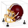 Better Display Cases Clear Acrylic Football Helmet Display Case with Black Risers and Clear Base (A002-BR) view 1