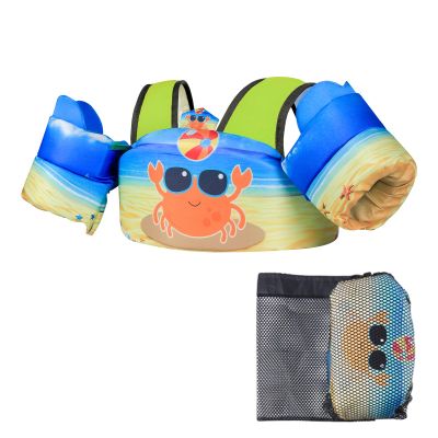Coast Guard Approved UL Toddler Floaties for Age 2/3/4/5/6 Years OldDouble Crossed Strap Kids Swim Vest for 22-66 lbs Kids Swim Training Learning