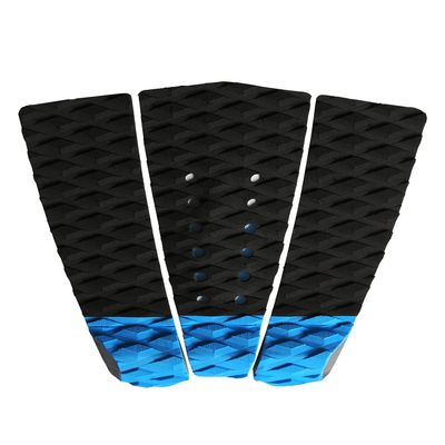 Abahub 3 Piece EVA Surfboard Deck Traction Pads with Kicker for Stomp Skimboards, Surf Boards, Funboard, Fish Board, Blue